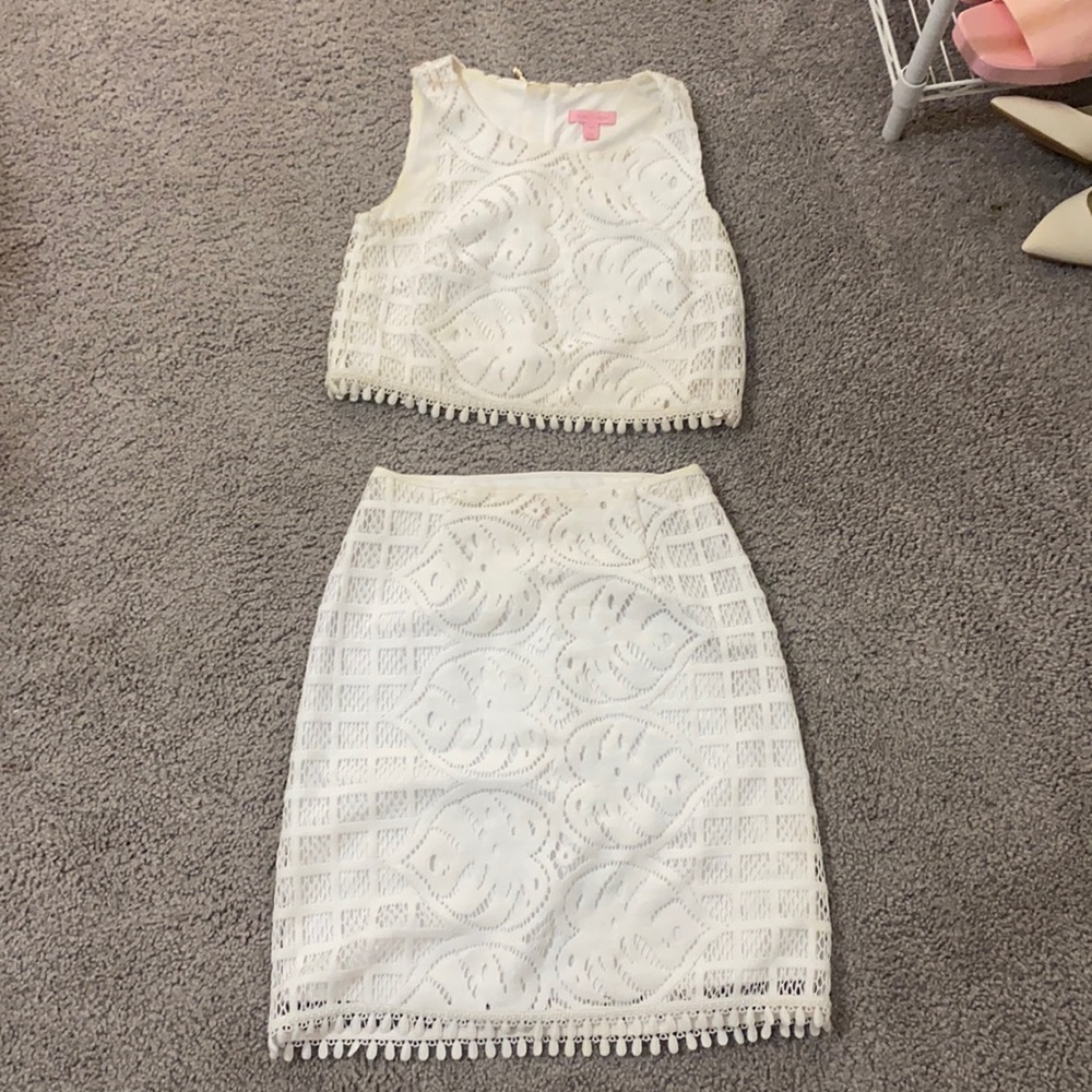 White Lily Pulitzer 2 piece set